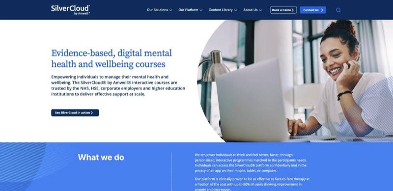 SilverCloud by Amwell homepage
